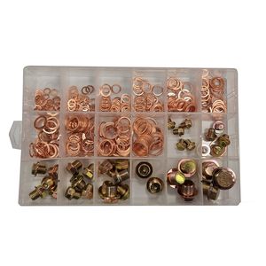 Set Tapón De Carter Y Golillas De Cobre 534 Pz