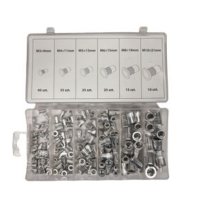 Set Surtido de Tuercas Remachables de Aluminio 150 Pz