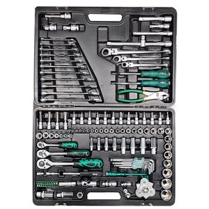 Set Llaves y Dados 1/2" 3/8" 1/4"  130 Pz