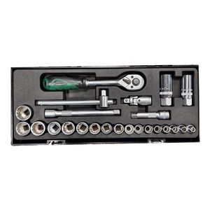 Set Dados 3/8" Poligonal 24 Piezas