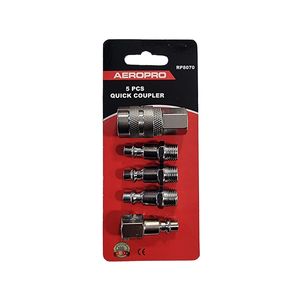 Kit De Acoples 5 Piezas Para Línea De Aire 1/4"
