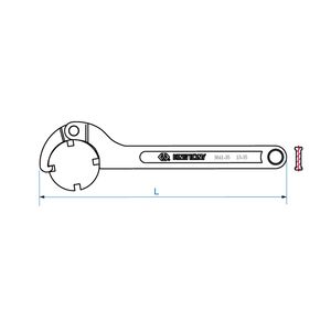 Llave Tipo Gancho 35 - 50 mm