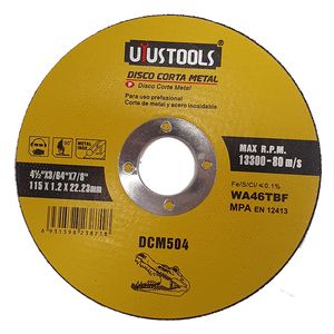 Disco Corte 115mm (4.1/2") X 1.2mm