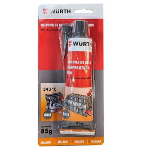Silicona Grey Alta Temperatura Wurth 85G