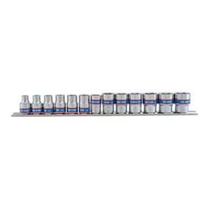 Jgo.Dados Hexagonales 3/8" 7 A 19mm 13Pz