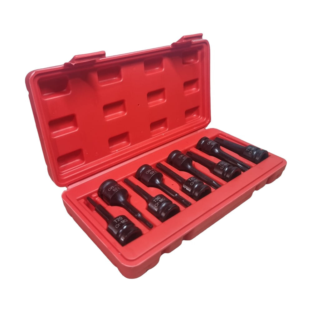 Set Dados Torx de Impacto Cr-Mo 1/2