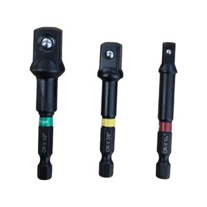 Set Adaptadores Taladro a Cuadrante 1/4”, 3/8” y 1/2"