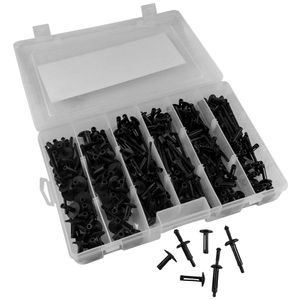 Set Surtido con Remaches Plásticos 150 Pz