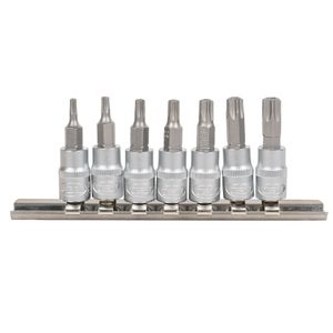 Kit Dados Torx (6 Puntas) 1/4" 7pz T10 a T45
