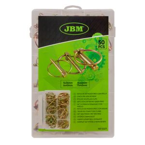 Set Surtido Seguros Chavetas Clamps 50 Pz