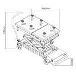 Mesa Hidráulica para Baterías Vehículos Eléctricos – 1200Kg