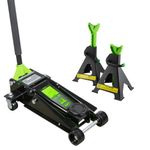 Set Gata Hidráulica Tipo Caimán (Doble Bomba) 3 Toneladas + Kit Banquillos 3 Toneladas
