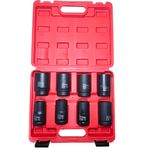 Juego de Dados de Impacto 1” Sampro – 8 Piezas (24–38 mm)