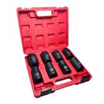 Juego de Dados de Impacto 1” Sampro – 8 Piezas (24–38 mm)