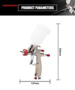 Pistola Pintar por Gravedad LVLP 120cc R100  -  0.8mm