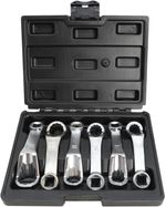 Set Llaves Curvas 1/2", Acodadas Multiuso – 16/17/18/21/24 mm (5 pzs)