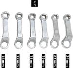 Set Llaves Curvas 1/2", Acodadas Multiuso – 16/17/18/21/24 mm (5 pzs)