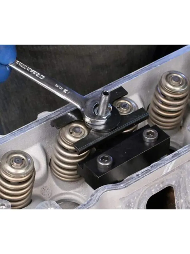 Compresor resorte de válvulas GM — Trabajo con Culata Montada