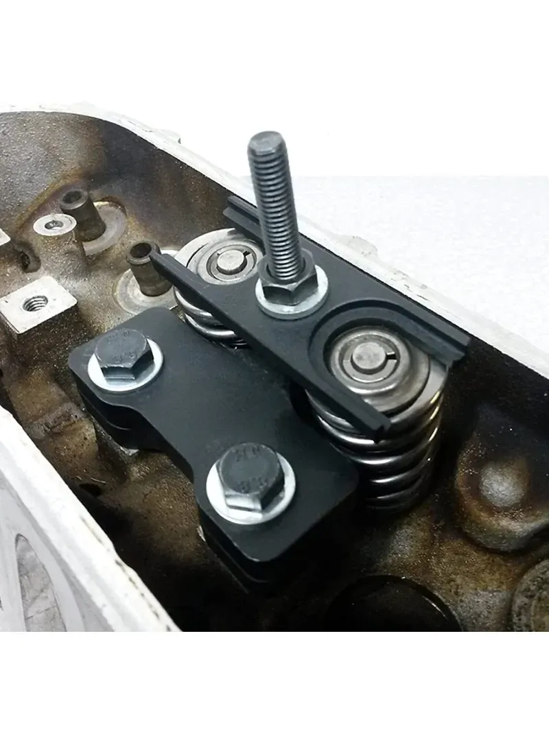 Compresor resorte de válvulas GM — Trabajo con Culata Montada