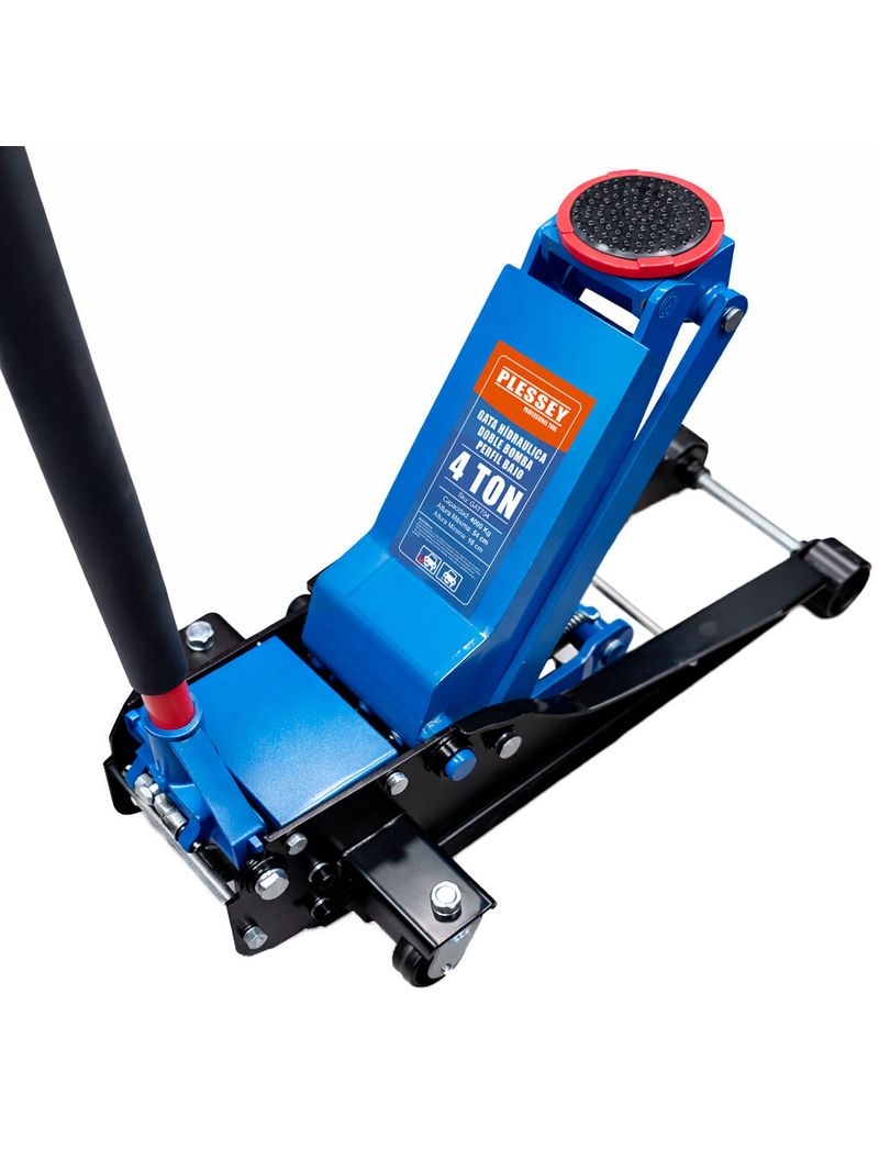 Gata Hidráulica Tipo Caimán  (Perfil Bajo, Doble bomba) - 4 Toneladas