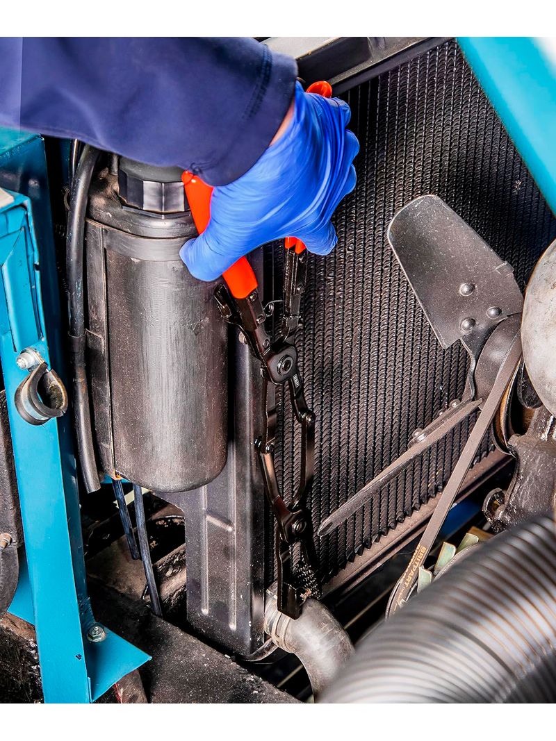 Alicate Extralargo 435mm Recto para Abrazaderas - Doble Articulación