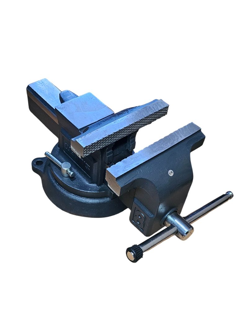 Tornillo de banco industrial, base giratoria 360° – 8” (200 mm)