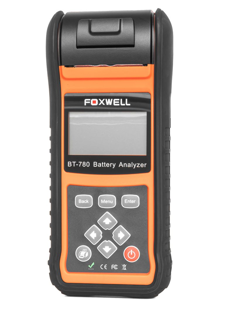 Analizador de Batería con Impresora Térmica 12/24 V (100–3000 CCA)