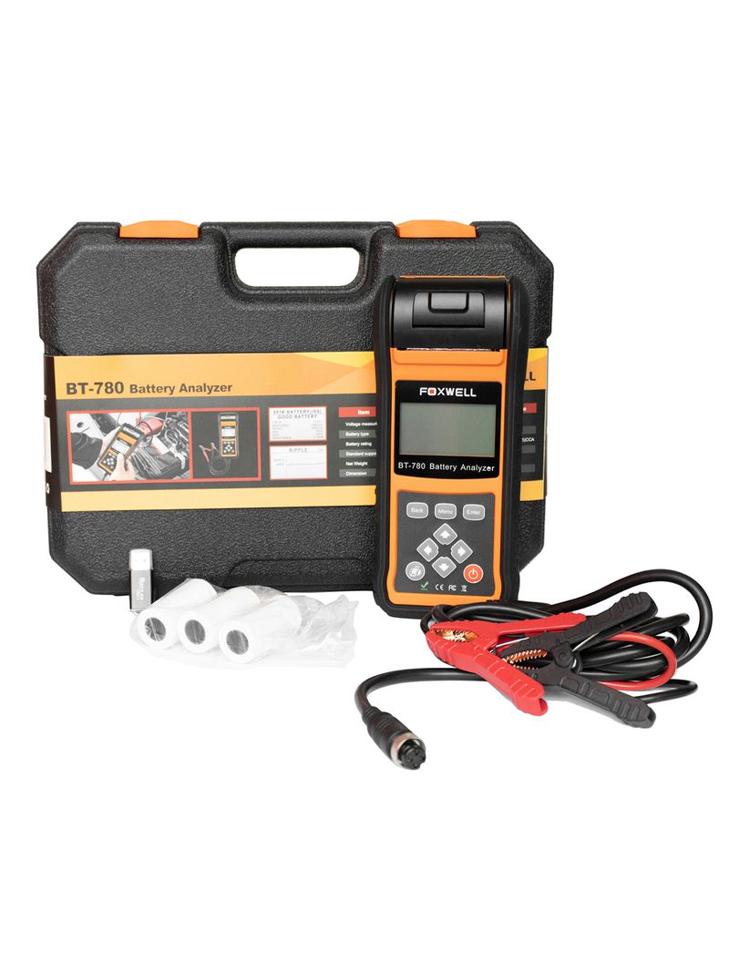 Analizador de Batería con Impresora Térmica 12/24 V (100–3000 CCA)