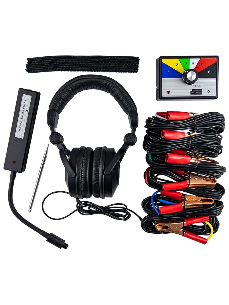 Estetoscopio Electrónico Automotriz, 6 Sensores – Cable 4,8 m