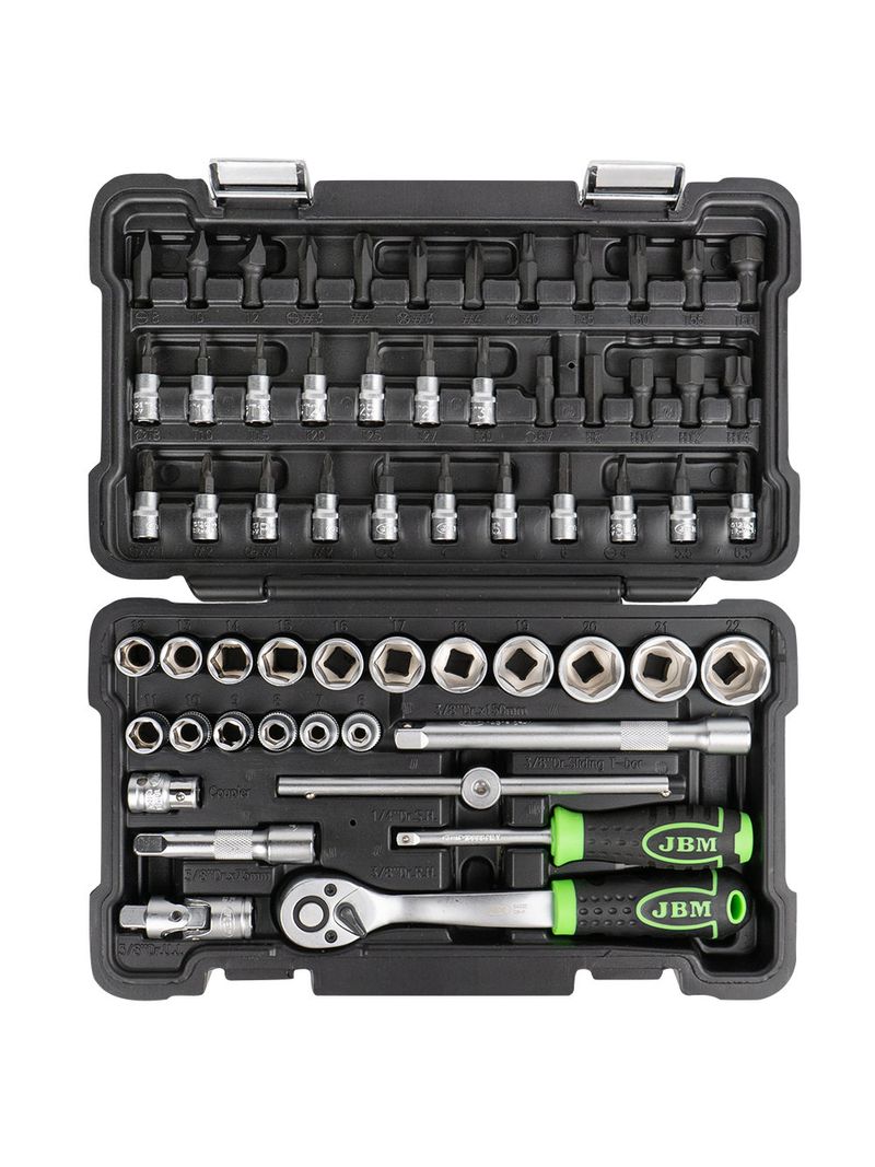 Juego de Dados Hexagonales 3/8” – 59 Piezas