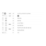 Mini Estuche Puntas y Dados 1/4" Chicharra 72D - 37 Piezas