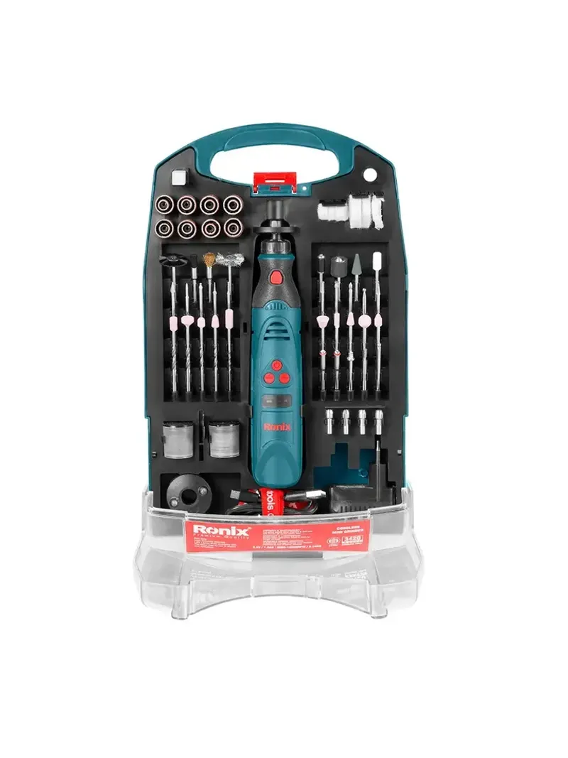 Kit de Mini Torno Inalámbrico 3.6V-1.6-2.4-3.2 mm - 122 Piezas