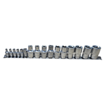 Juegos de Dados Torx Hembra (6 Puntas) 1/2" 1/4” – 16 Piezas