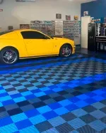 Piso de Garage Modular 40x40x1.8cm - Azul