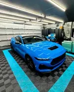 Piso de Garage Modular 40x40x1.8cm - Celeste