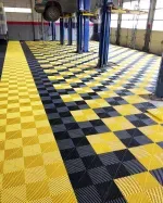 Piso de Garage Modular 40x40x1.8cm - Amarillo