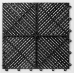 Piso de Garage Modular 40x40x1.8cm - Negro