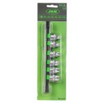 Juego de Dados Extra-Cortos Imbus (12 Puntas) Perforados 1/2” - 6 Piezas