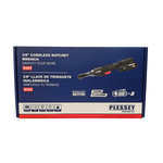 Llave Chicharra Inalámbrica Cuello Largo 1/2” 100Nm Brushless Plessey 6102 con 2 Baterías y Cargador