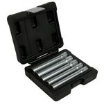 Set de Dados Hexagonales 3/8” Extra Largos 120mm - 5 Piezas