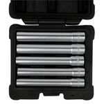 Set de Dados Hexagonales 3/8” Extra Largos 120mm - 5 Piezas