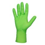 Guantes Nitrilo Textura Diamante Verdes