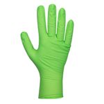 Guantes Nitrilo Textura Diamante Verdes